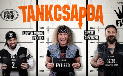 Tankcsapda – Három koncert, három évtized: július 30-án jön a folytatás a Parkban!