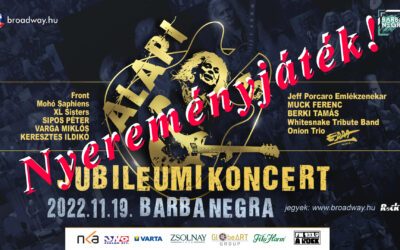 Alapi 60 koncert nyereményjáték eredményhirdetése