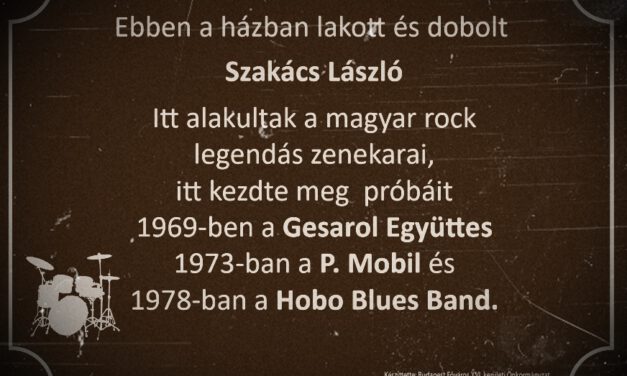 Emléktábla kerül a HBB, a P. Mobil és a Gesarol egykori próbatermére