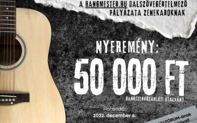 50 000 Ft-os NYEREMÉNY a saját DALODÉRT!