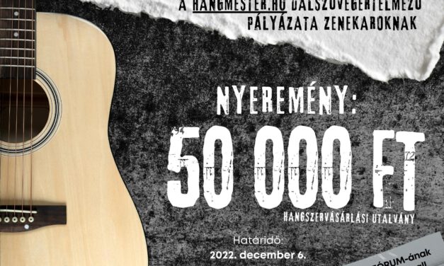 50 000 Ft-os NYEREMÉNY a saját DALODÉRT!