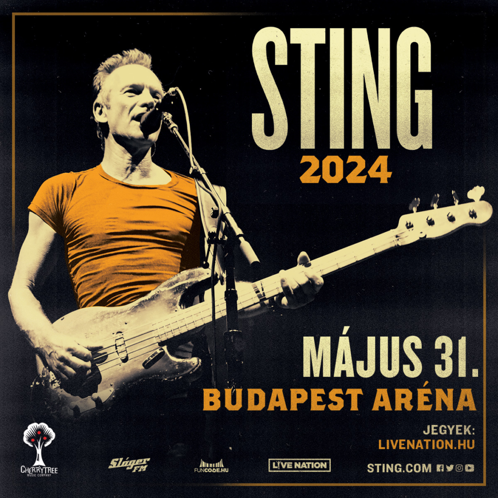 STING 2024es világkörüli turnéjában újabb budapesti koncert szerepel
