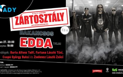 Az Utolshow – a Zártosztály és a bakancsos Edda tagjai koncerteznek júliusban