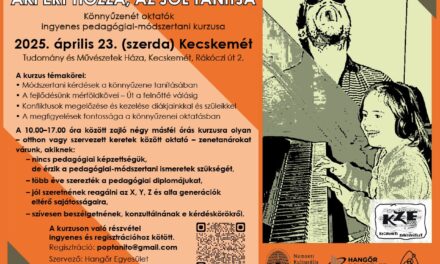 Képzés könnyűzenét oktatóknak Kecskeméten is