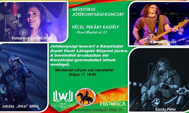 „JÓTÉKONSÁGI KONCERT A KÁRPÁTALJAI ÁRVA GYERMEKEKÉRT”