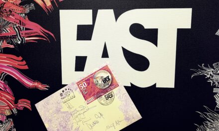 Bélyegblokkon az 50 éves EAST