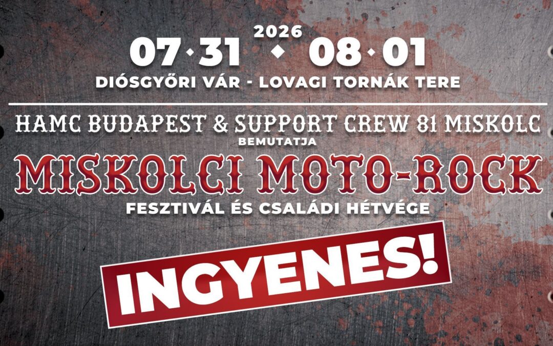 Indul az ingyenes Moto-Rock Fesztivál Miskolcon!